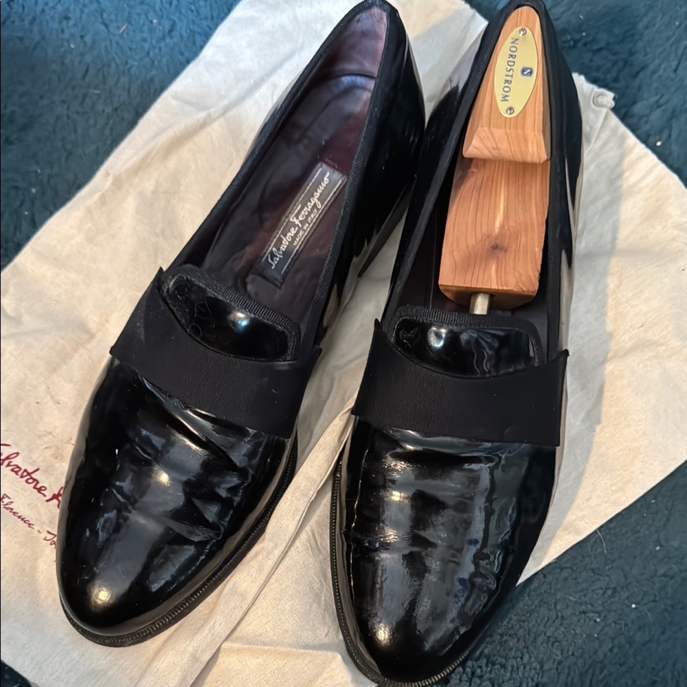 Salvatore Ferragamo Black Men's Loafers